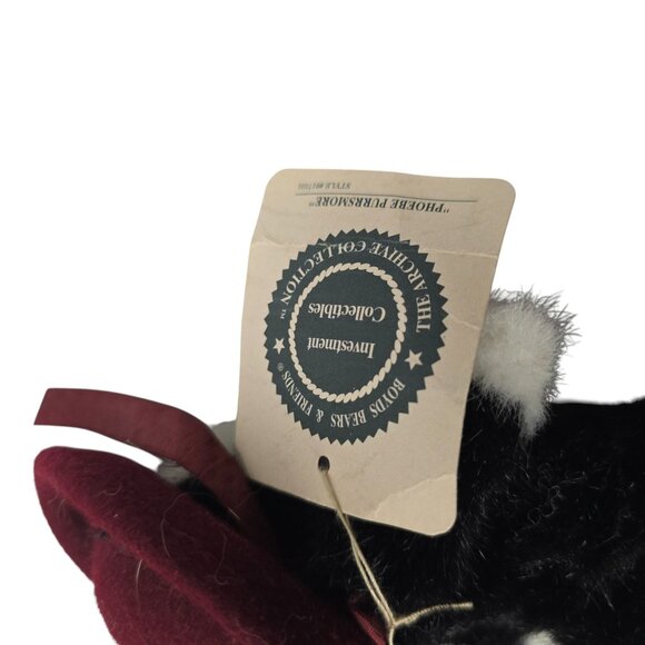 Boyds Bears Friends Phoebe Purrrsmore Archive Collection Plush Cat Toy w/ Tags - Picture 6 of 8